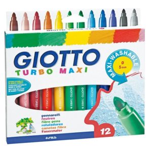 Giotto Flamastra TURBO MAXI  12 Ngjyra