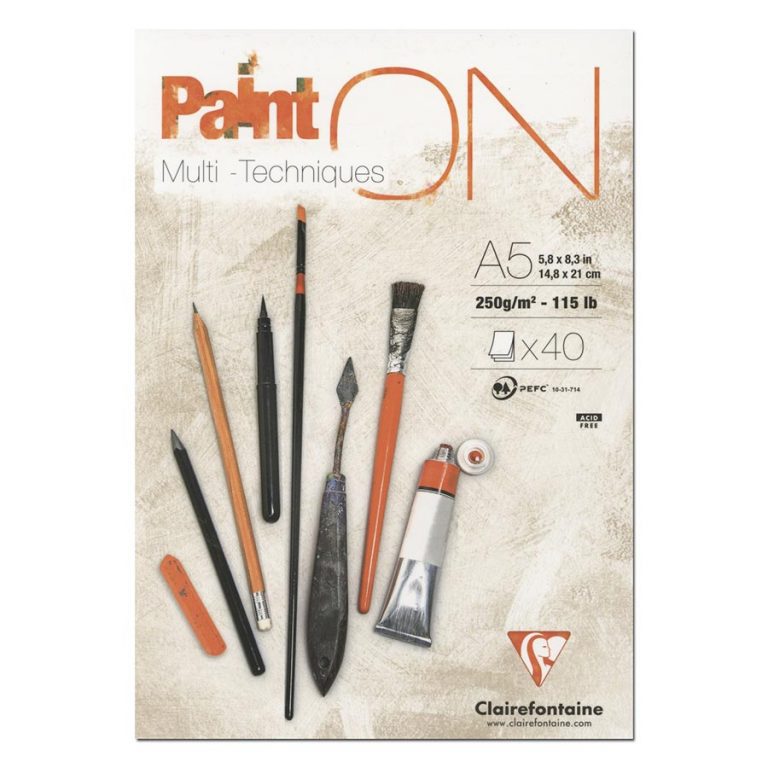 Bllok Pikture A4 , Multitechniques Clairfontaine 250 gr