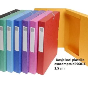 Dosje kuti plastike exacompta  2.5 cm 59681E