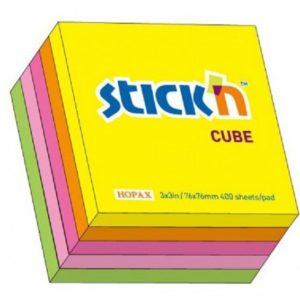 Postite kub  Siam 76 x 76 colori neon     1010/11