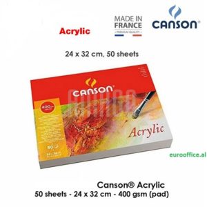 Bllok Pikture Canson ACRYLIC - 50 SHEETS - 24 x 32 CM - 400 GRAM - 200807412