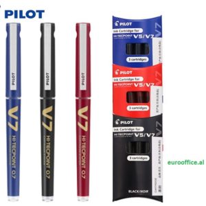Stilolapsa Pilot V7  HI-TECPOINT paketim 3 Red,blu,black