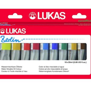 Bojra vaji,  LUKAS Berlin Professional Quality Water Mixable Oil Color Paint Highly Pigmented  Set of 10-20 ml Tubes 760600001