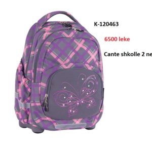 Canta shkolle Pulse 2in1 KIDS PLAID BUTTERFLY  K-120643