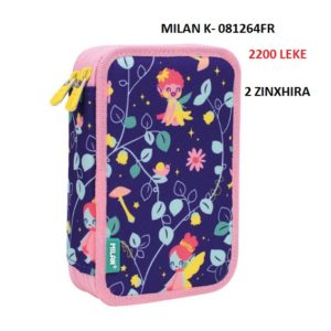 Portofol shkolle i kompletuar me dy zinxhira Milan 081264FR