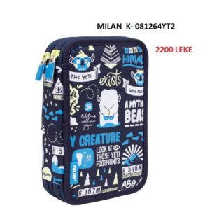 Portofol shkolle i kompletuar me dy zinxhira Milan 081264YT2
