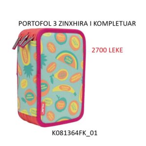 Portofol shkolle i kompletuar 3 zinxhira Milan CNT.FRUTIKIS 081364FK