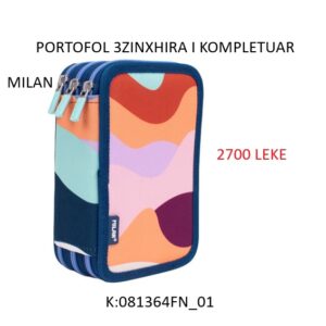 Portofol shkolle i kompletuar 3 zinxhira Milan CONT. FUN 081364FN