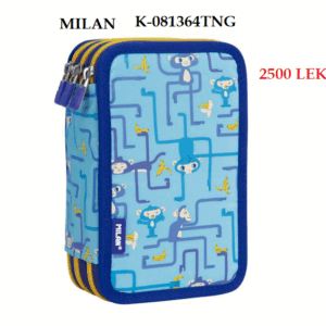 Portofol shkolle i kompletuar 3 zinxhira Milan CONT.TANGLED MONK. 081364TNG