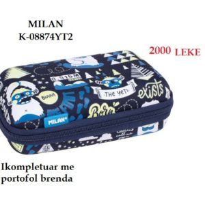 Portofol shkolle i kompletuar rigid kit Milan YETI 2  08874YT2