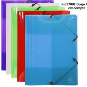 Dosje exacompta 3 llastiqe anash plastike A3 59700E