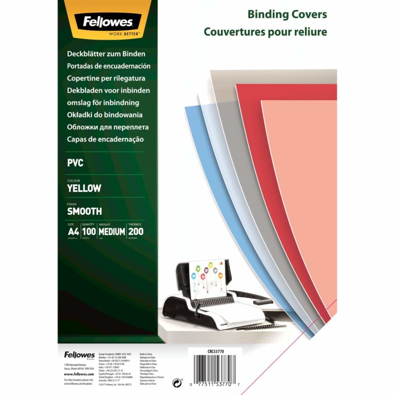 Leter Transparente A4 Fellowes verdhe 53770
