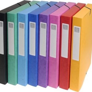 Dosje Exacompta plastike  me llastike 60mm blu D59882E-D59885E