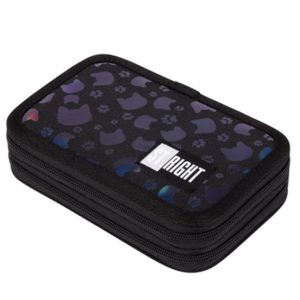 Portofol shkolle 2 zinxhira Majewski 4649  PC-04 Reflective Black Cats