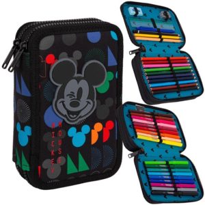 Portofol shkolle 2 zinxhira CoolPack F066774 Disney Core-Jumper 2 Double Decker pencil case,Mickey