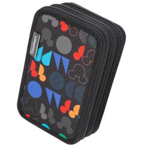 Portofol shkolle 3 zinxhira CoolPack F067774 Disney Core-Jumper 3-Double Decker pencil case,Mickey