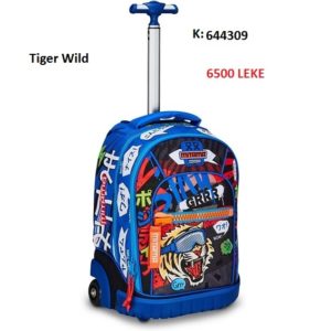 Canta shkolle me rrota, Backpack Trolley Mitama 644309 Tiger Wild