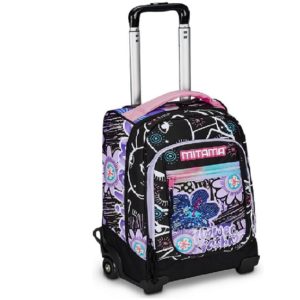 Canta shkolle me rrota, Backpack Trolley Mitama 64449 Flower Fashion