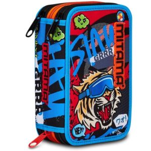 Portofol shkolle 3 Zinxhira  Mitama 64472 Triplo Tiger Wild