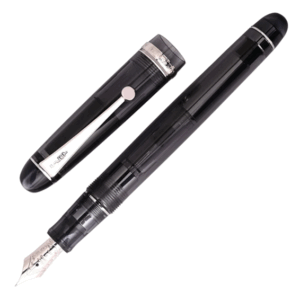 Stilograf Pilot Custom 74 Fountain Pen in Smokey Black with Silver Trim - 14K Gold