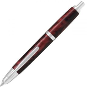 Stilograf Pilot Capless Wood Fountain Pen Red Birch