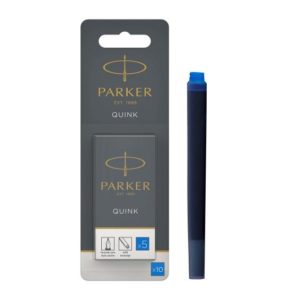 Boje stilografi Parker  Quink Fountain Cartridge Pen Refill, Blue Ink 1950208 (tubeta rimbushese stilografi)
