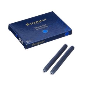 Boje stilografi Waterman S0110860 Ink Cartridges Blue 8pcs (Tubeta rimbushese stilografi)