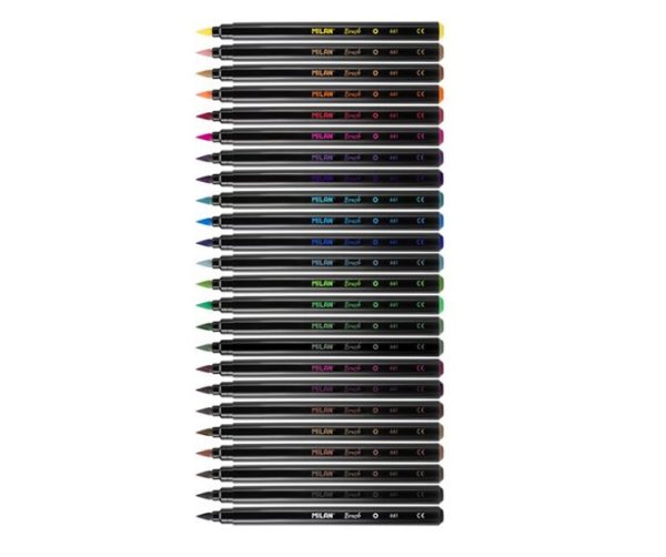 Brush pen MILAN Tipped water-based  FIBREPENS - PACK 24 UNITS 0612624 - Image 3