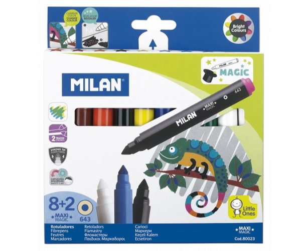 Flamastra Milan Magic Magic water - based  box 8+2    80023