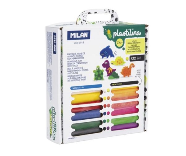 Set plastelin 12 ngjyra clay modeling "Wild Life"  914312