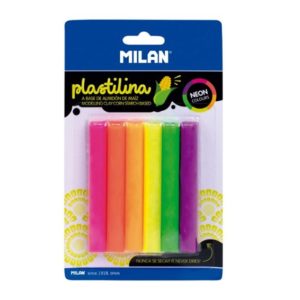 Plasteline Milan 6 colore clay neon 70 gr  914706N