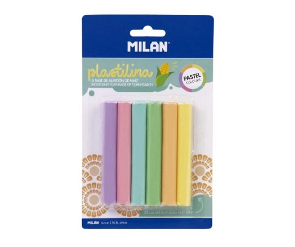Plasteline Milan 6 colore modelling clay 70 gr  914706P