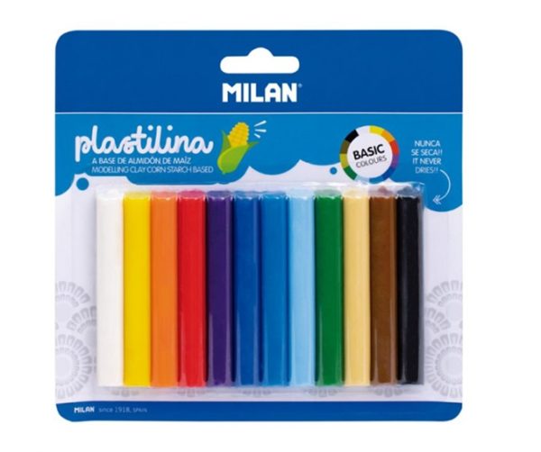 Plasteline Milan 12 colore modelling clay 140 gr  914712