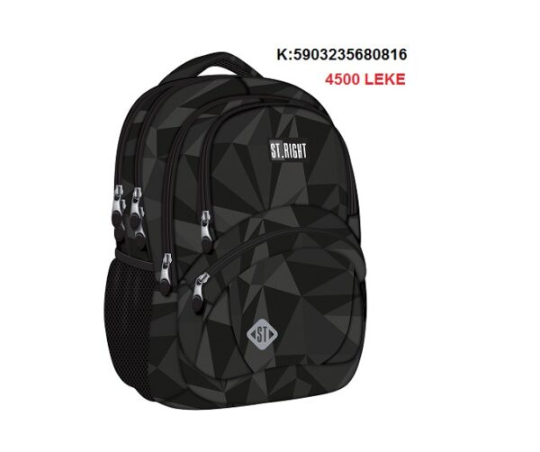 Canta shkolle Majewski STRIGHT BP-05 GEOMETRIC GREY K:680816