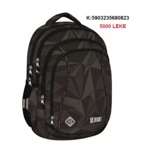 Canta shkolle Majewski STRIGHT BP-04 GEOMETRIC GREY K:680823
