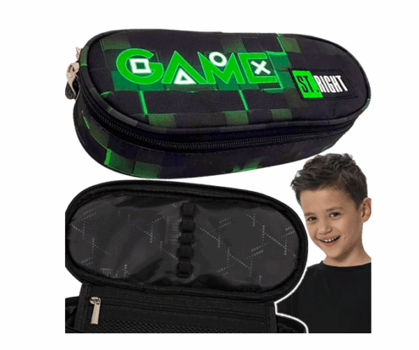 Portofol shkolle BOSH Majewski  STRIGHT PC-01 GREEN GAME K:681547 - Image 3