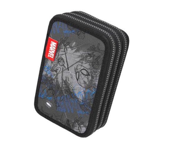 Portofol shkolle 3 zinxhira Coolpack Coolpack F067777 Jumper 3 Disney Spiderman Pencil Case, Multicoloured - Image 2