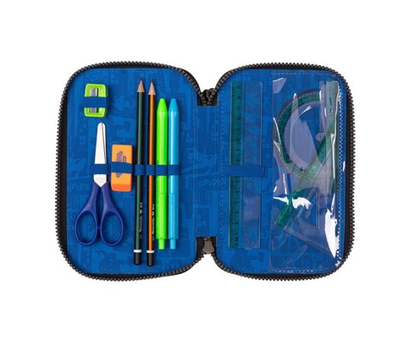 Portofol shkolle 3 zinxhira Coolpack Coolpack F067777 Jumper 3 Disney Spiderman Pencil Case, Multicoloured - Image 3