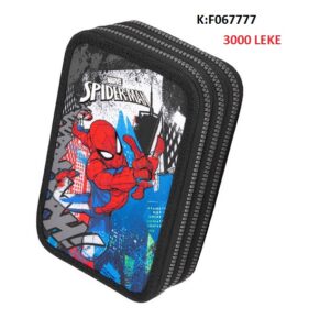 Portofol shkolle 3 zinxhira Coolpack Coolpack F067777 Jumper 3 Disney Spiderman Pencil Case, Multicoloured