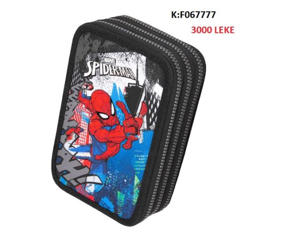 Portofol shkolle 3 zinxhira Coolpack Coolpack F067777 Jumper 3 Disney Spiderman Pencil Case, Multicoloured