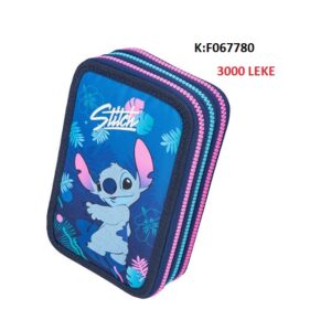 Portofol shkolle 3 zinxhira Coolpack F067780 Jumper 3 Disney Stitch Pencil Case, Multicoloured