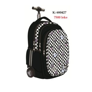 Canta shkolle Majewski St. Right,Trolley bag 17" TB01 Chessboard Butterflies   K:680427