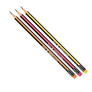 Lapsa Pencil HB FOROFIS sharpened, triangle, with eraser, plastic 91558