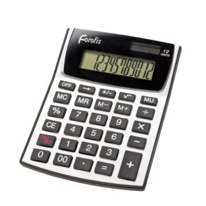 Makina llogaritese ,Calculator “MIDI” FOROFIS 91591  145x108x20mm (2 way power: solar +cell button battery)